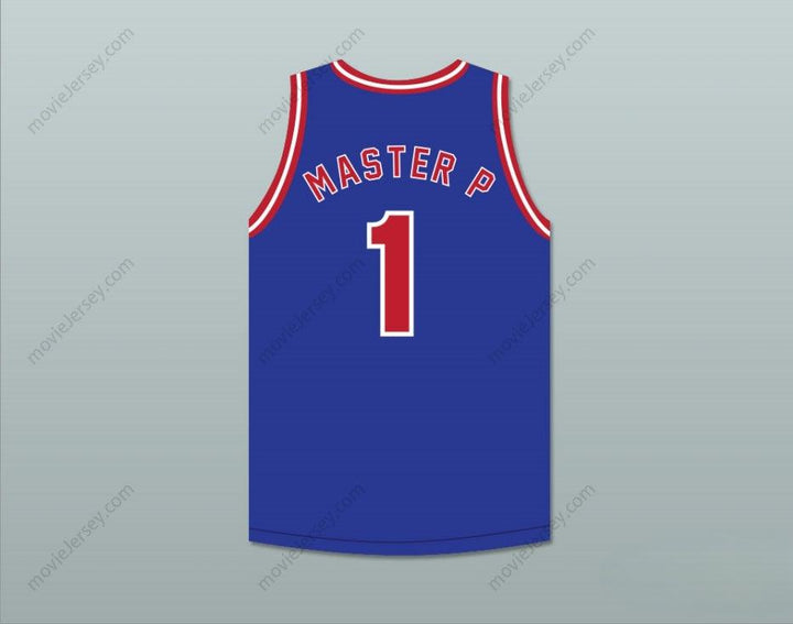 CAMISETA DE BALONCESTO AZUL MASTER P 1 NO LIMIT PERSONALIZADA CON CUALQUIER NOMBRE Y NÚMERO, Cosida, Tallas S-6XL