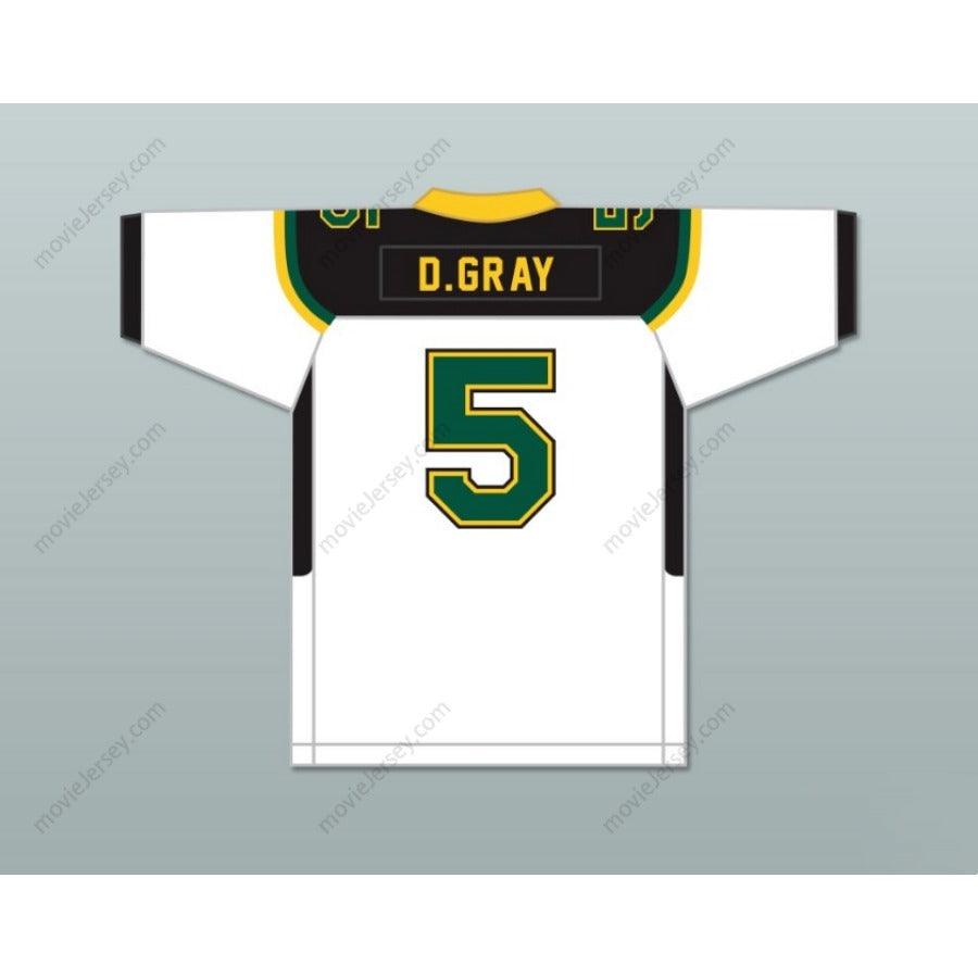 CUSTOM ANY Name Number DANNY GRAY 5 JAMES MADISON HIGH SCHOOL TROJANS WHITE Football Jersey Top Stitched S-6XL