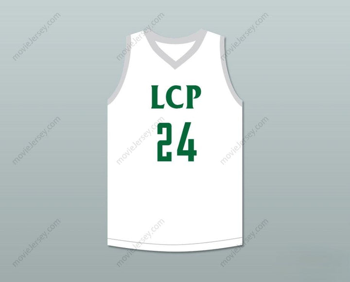 PERSONALIZA CUALQUIER Nombre Número TACKO FALL 24 LIONS CAMISETA BALONCESTO BLANCA Costuras superiores S-6XL