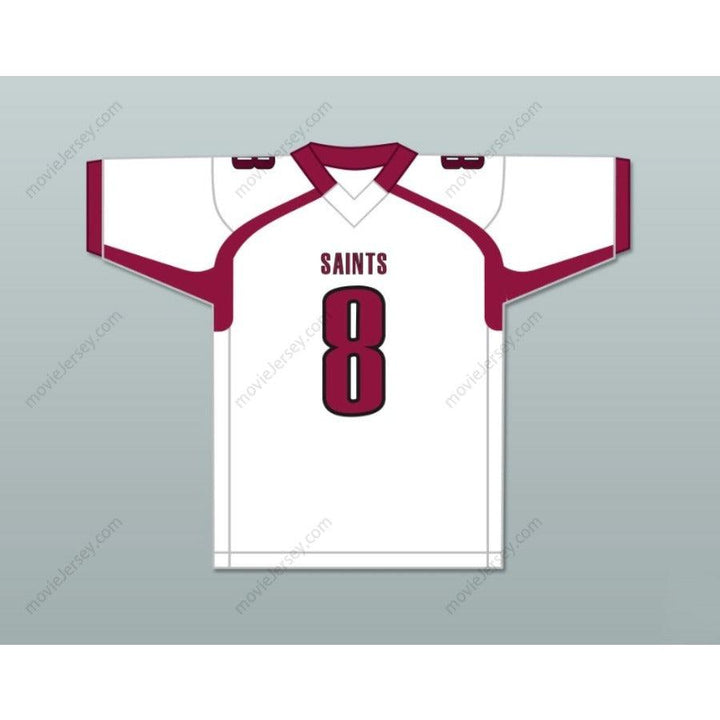 PERSONALIZAR Cualquier Nombre Número JOHN METCHIE III 8 ST. JAMES SCHOOL SAINTS Blanco Camiseta Fútbol Parte Superior Cosida S-6XL