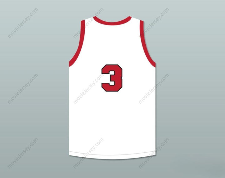 PERSONALIZA CUALQUIER Nombre Número ERNIE CALVERLEY 3 PROVIDENCE STEAMROLLERS JERSEY DE BALONCESTO BLANCO 3 Confección Premium S-6XL