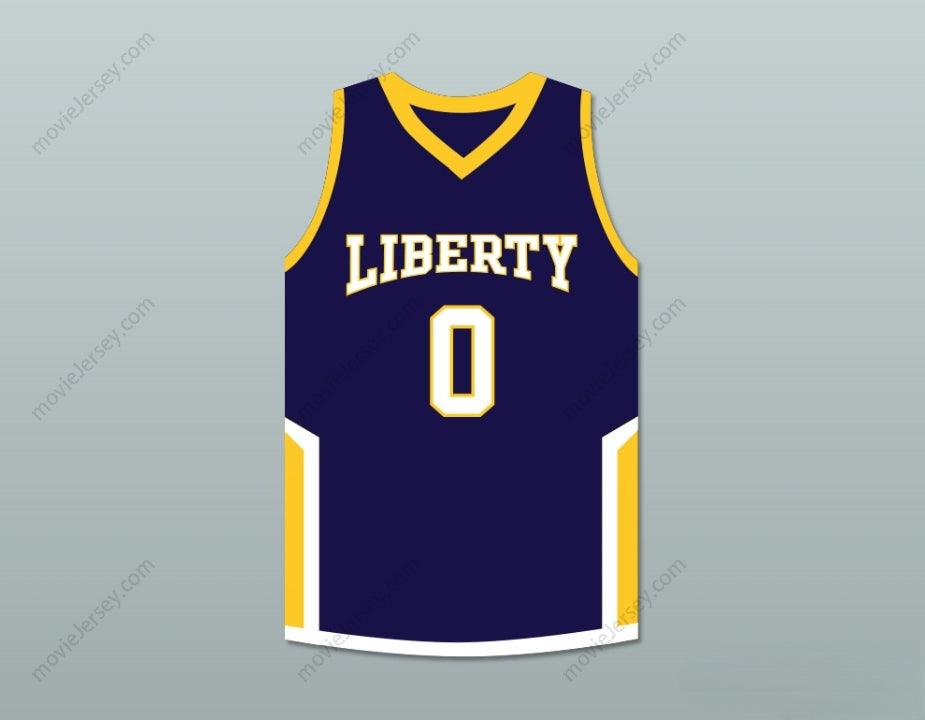 CUSTOM ANY Name Number TERRON FORTE 0 LIBERTY DARK BLUE BASKETBALL JERSEY AMATEUR Top Stitched S-6XL