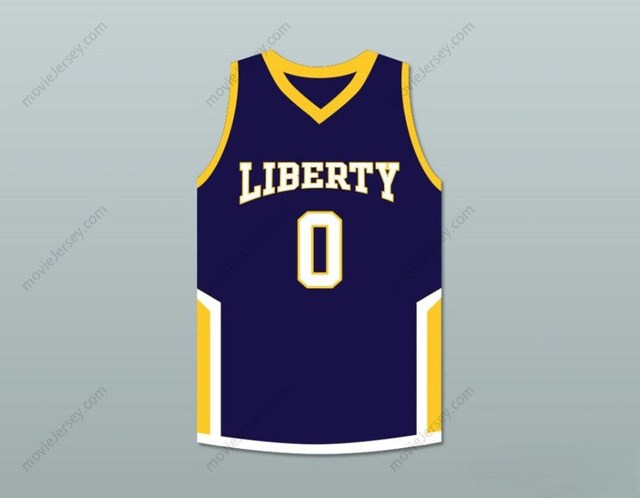 CUSTOM ANY Name Number TERRON FORTE 0 LIBERTY DARK BLUE BASKETBALL JERSEY AMATEUR Top Stitched S-6XL
