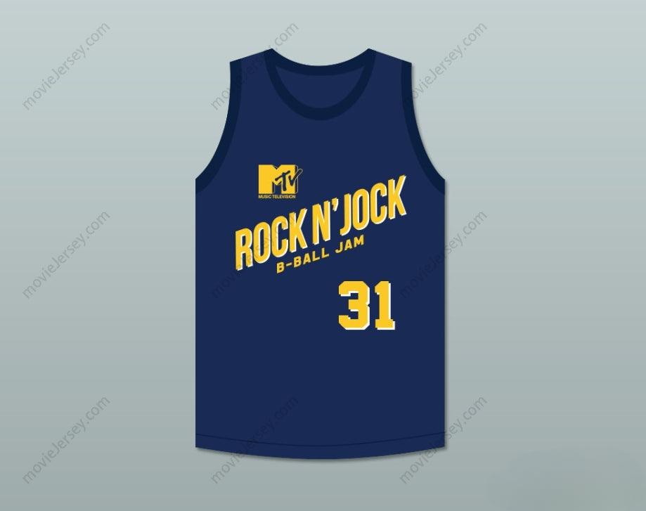 PERSONALIZA CUALQUIER Nombre Número REGGIE MILLER 31 JERSEY BALONCESTO VIOLATORS SEGUNDO ANUAL ROCK N' JOCK B-BALL JAM 1992 Cosido Superior S-6XL