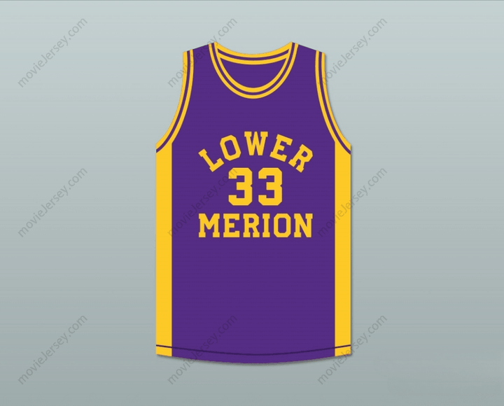 PERSONALIZA CUALQUIER Nombre Número BRYANT 33 CAMISETA DE BALONCESTO PÚRPURA ACES DE LA ESCUELA SECUNDARIA LOWER MERION 3 Cosido en la parte superior S-6XL