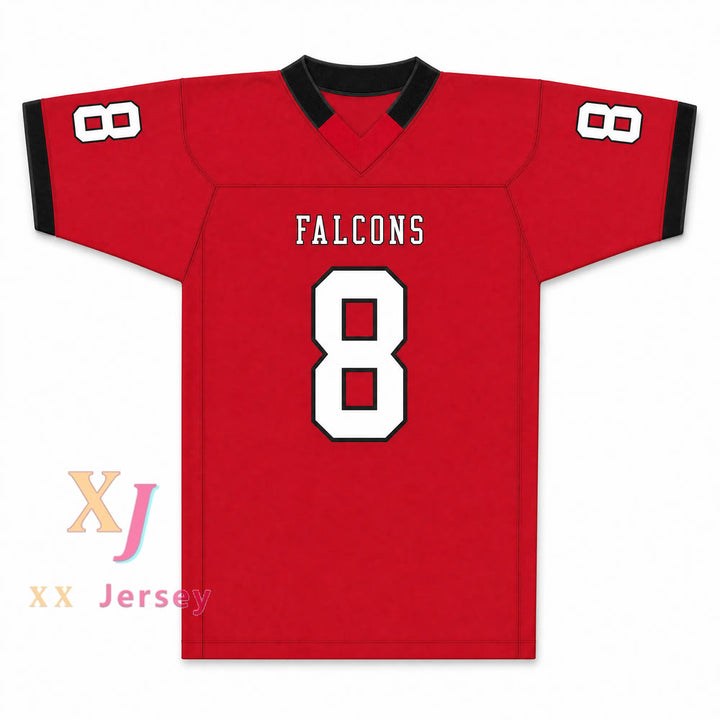 PERSONALIZADA CUALQUIER Nombre ROJA AIDAN HUTCHINSON 8 DIVINE CHILD HIGH SCHOOL Camiseta de Fútbol con Costuras S-6XL