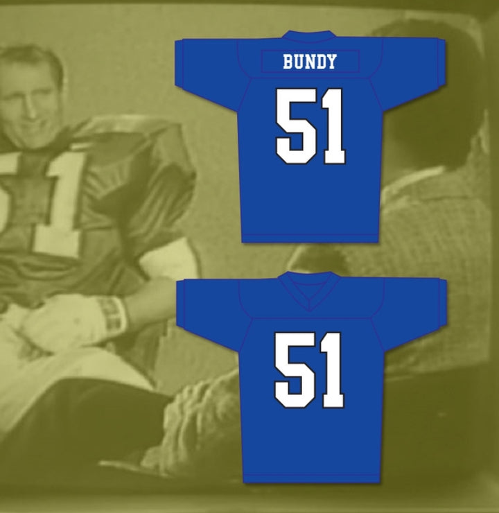 Custom Al Bundy 51 Blue Football Jersey