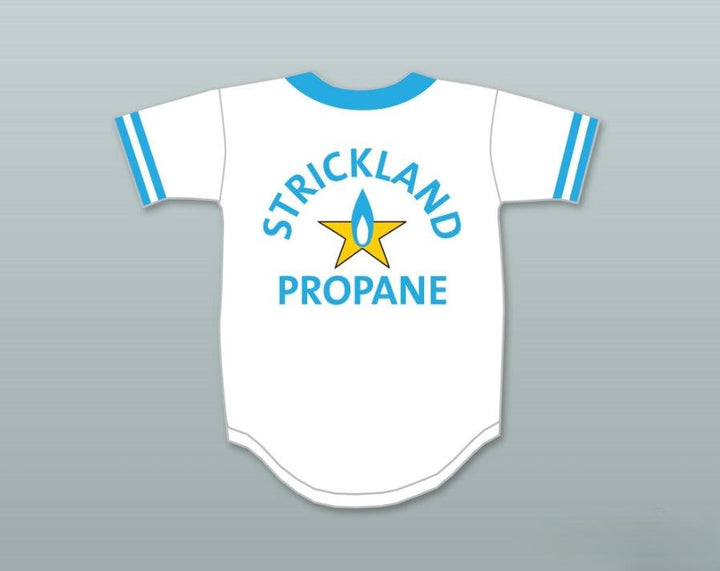 Camiseta de béisbol con nombre y número personalizados LUANNE PLATTER STRICKLAND PROPANE SOFTBALL TEAM con costuras superiores S-6XL