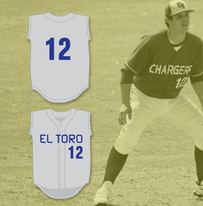 Camiseta de béisbol gris de los Chargers de la escuela secundaria EL TORO, NOLAN ARENADO 12, con cualquier nombre y número personalizado, 1 Top Stitched S-6XL