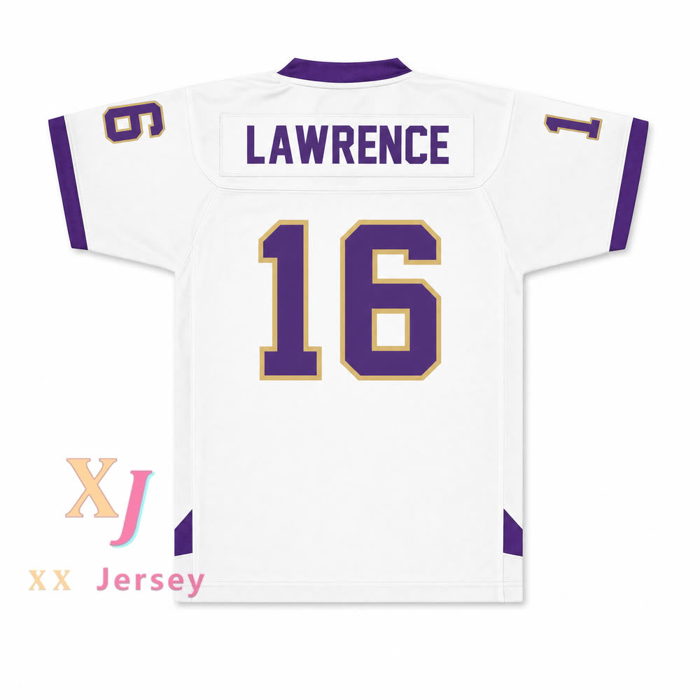 CAMISETA DE FÚTBOL AMERICANA DE INSTITUTO PERSONALIZADA TREVOR LAWRENCE 16 Todas las tallas S-6XL Costuras superiores S-6XL