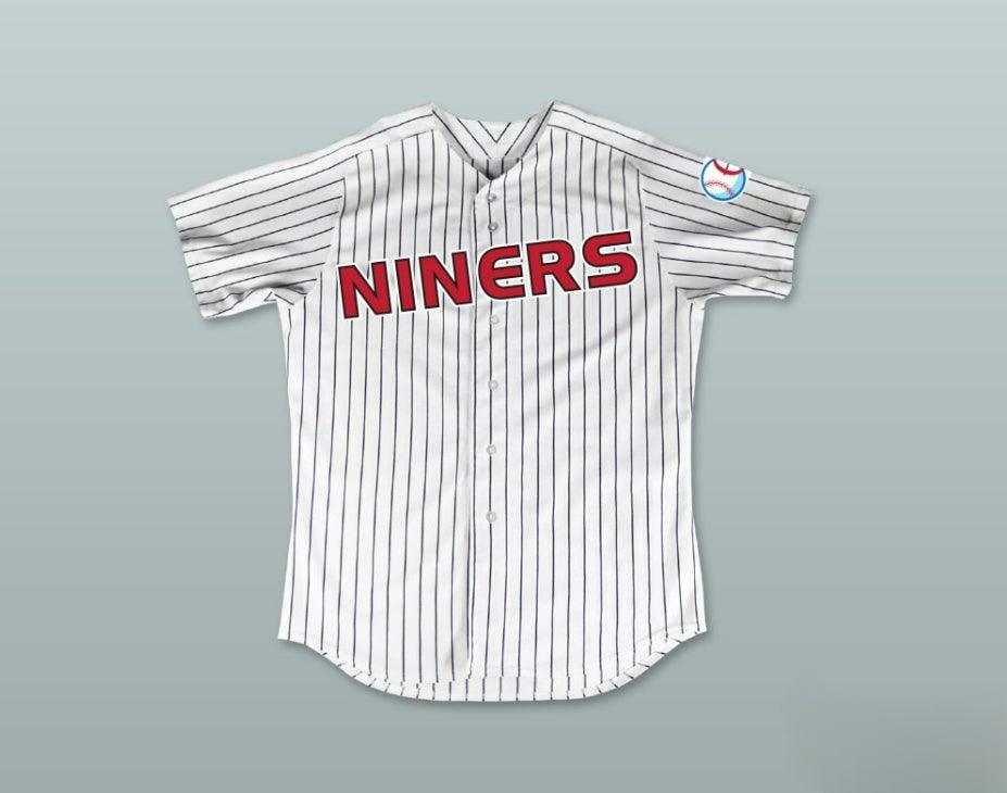 Custom Any Name Number LT. COMMANDER WORF 32 DEEP SPACE NINERS WHITE PINSTRIPED BASEBALL JERSEY Top Stitched S-6XL