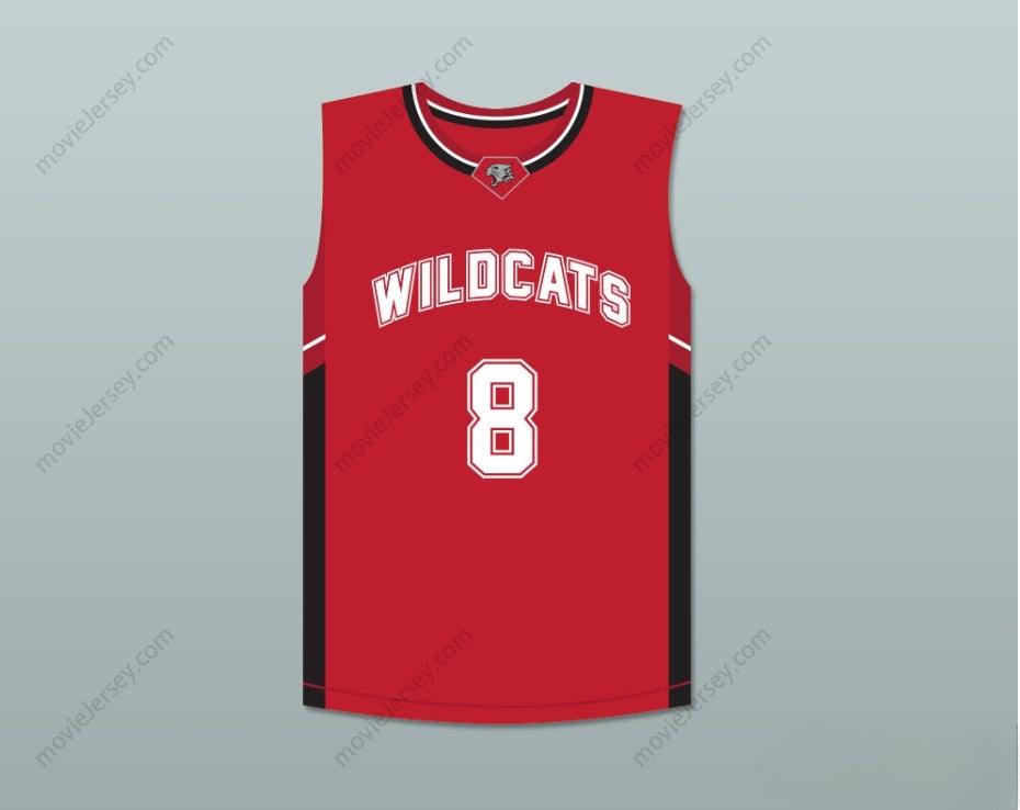 CUSTOM ANY Name Number CHAD DANFORTH 8 EAST HIGH SCHOOL WILDCATS RED BASKETBALL JERSEY Top Stitched S-6XL