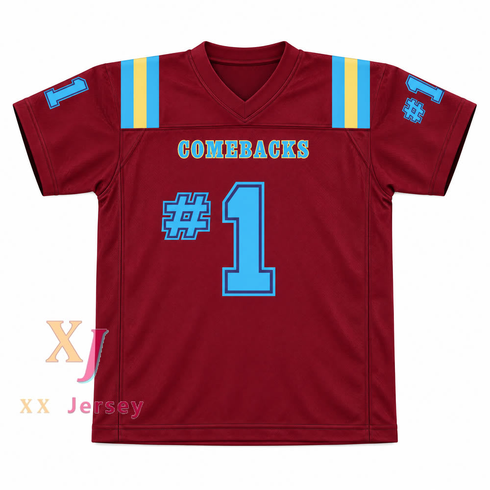 Camiseta de fútbol de la UNIVERSIDAD ESTATAL DE HEARTLAND con el número y nombre que quieras TROTTER #1 con costuras superiores S-6XL