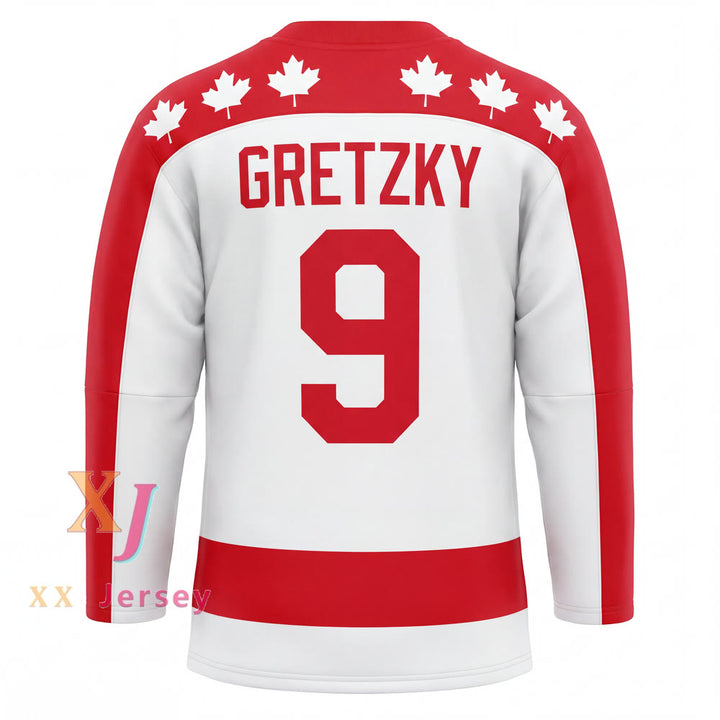Custom Any Name Number Wayne Gretzky 9 Seneca Nationals Hockey Jersey Metro Junior B Hockey League Top Stitched S-6XL