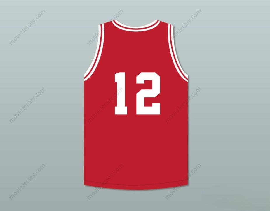 PERSONALIZA Cualquier Nombre Número CAMERON GILES 12 NAVARRO CAMISETA ROJA DE BALONCESTO con Costuras Tallas S-6XL