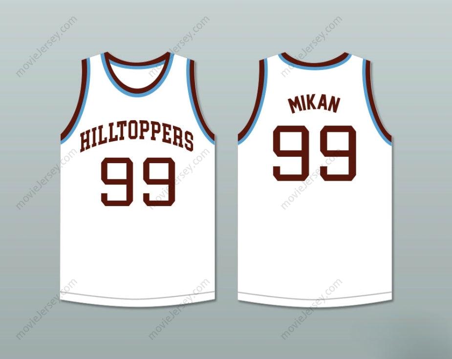 PERSONALIZADO Cualquier Nombre Número GEORGE MIKAN 99 JOLIET CATHOLIC HIGH SCHOOL HILLTOPPERS CAMISETA BLANCA DE BALONCESTO 1 Arriba Cosida S-6XL