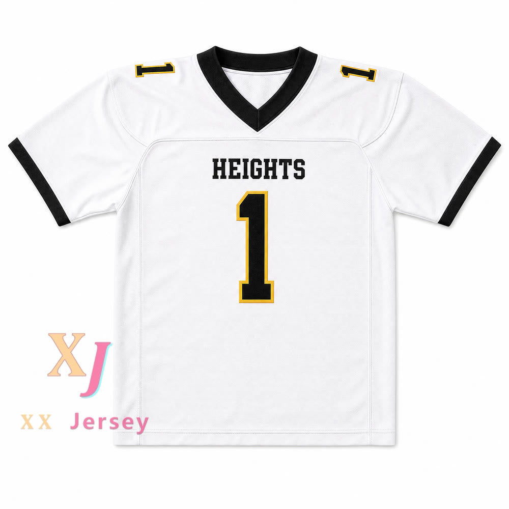 PERSONALIZA CUALQUIER Nombre Número TRAVIS KELCE 1 CAMISETA Fútbol Americano CLEVELAND HEIGHTS HIGH SCHOOL TIGERS con costuras Tallas S-6XL