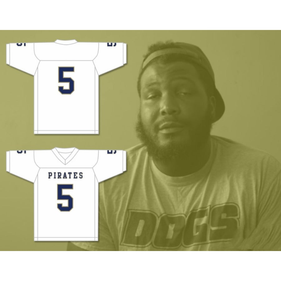 CUSTOM ANY Name Number EMMIT GOODEN 5 INDEPENDENCE COMMUNITY COLLEGE PIRATES Football Jersey Top Stitched S-6XL