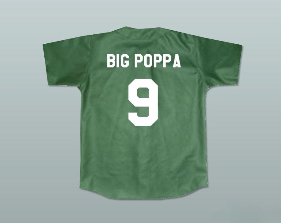Camiseta de Béisbol Personalizada con Nombre y Número MILES PENNFIELD II 'BIG POPPA' 9 KEKAMBAS HARDBALL Verde Oscuro con Costuras Decorativas Tallas S-6XL