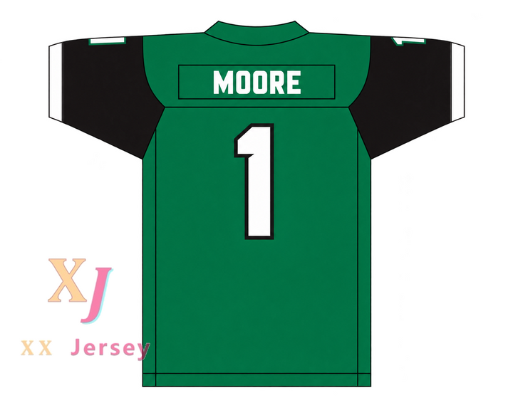 Custom Rondale Moore 1 Trinity High School Shamrocks Football Jersey