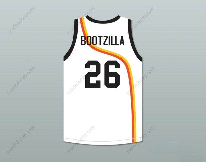 PERSONALIZABLE Cualquier Nombre Número BOOTSY 'BOOTZILLA' COLLINS 26 ROSWELL RAYGUNS JERSEY BALONCESTO BLANCO Cosido Superior S-6XL