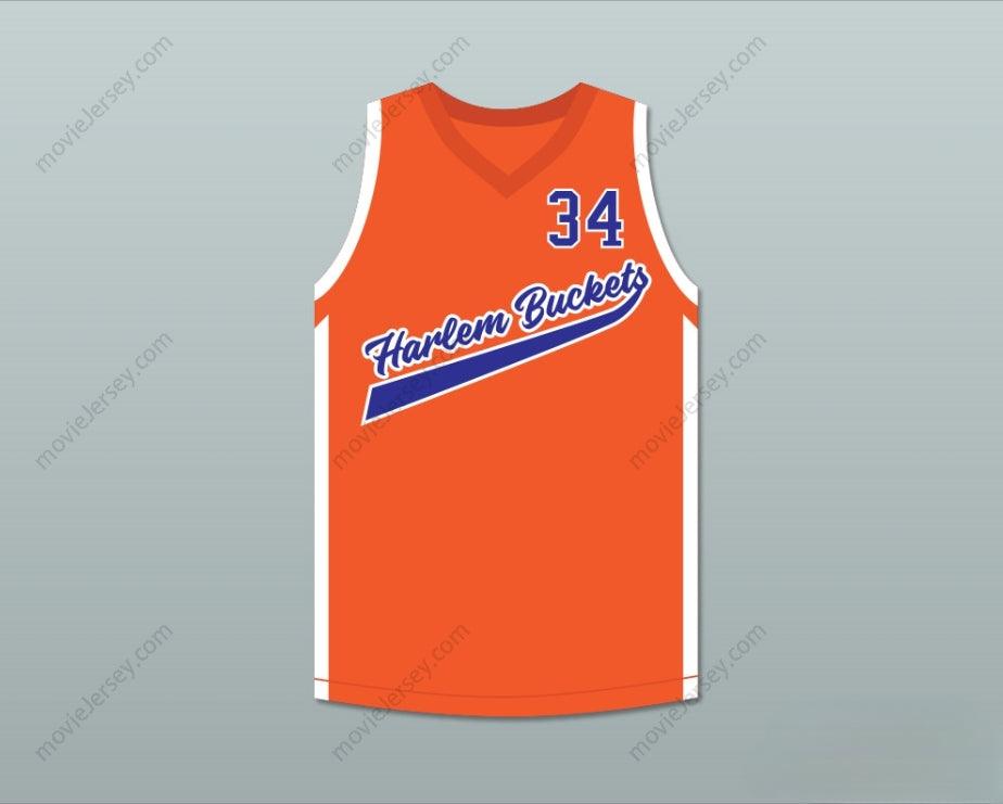 PERSONALIZA CUALQUIER Nombre Número BIG FELLA 34 HARLEM BUCKETS CAMISETA DE BALONCESTO ALTERNATIVA UNCLE DREW Confeccionada S-6XL