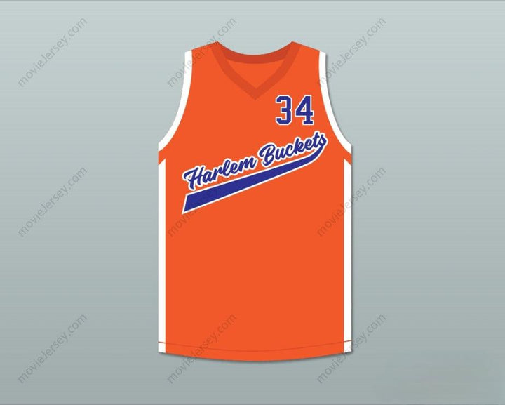 PERSONALIZA CUALQUIER Nombre Número BIG FELLA 34 HARLEM BUCKETS CAMISETA DE BALONCESTO ALTERNATIVA UNCLE DREW Confeccionada S-6XL