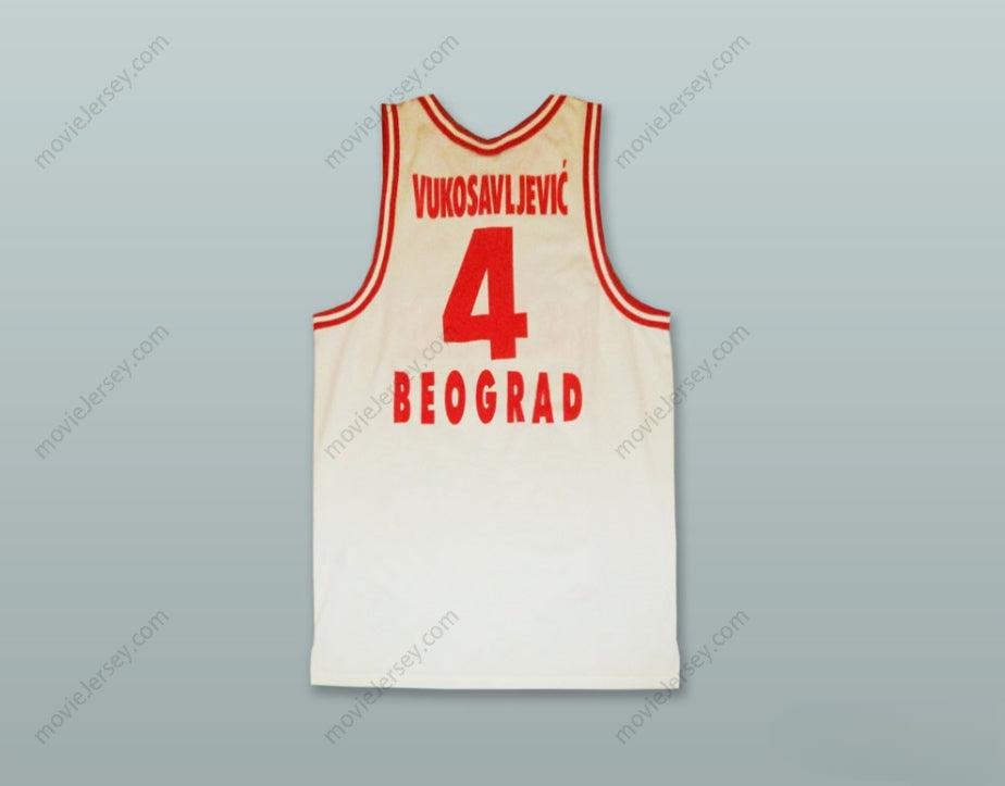 PERSONALIZADO Cualquier Nombre Número KK FMP ZELEZNIK BELGRADO SERBIA CAMISETA DE BALONCESTO BLANCA Parte Superior Cosida S-6XL