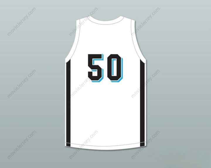 CUSTOM ANY Name Number ROB GRONKOWSKI 50  HILLS HIGH SCHOOL WOLVERINES WHITE BASKETBALL JERSEY 1 Top Stitched S-6XL
