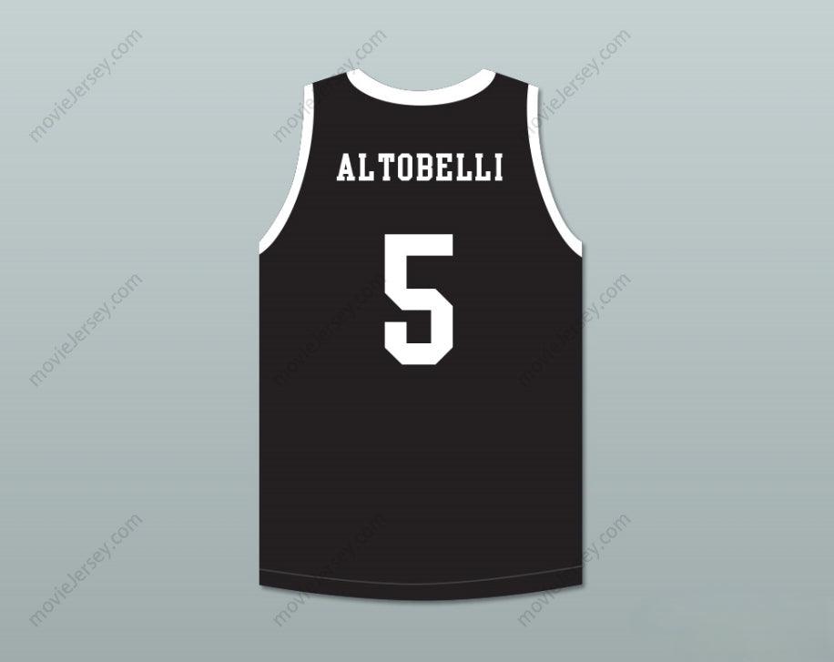 PERSONALIZADA Cualquier Nombre Número ALYSSA ALTOBELLI 5 MAMBA BALLERS NEGRA CAMISETA DE BALONCESTO VERSIÓN 4 Costura Superior S-6XL