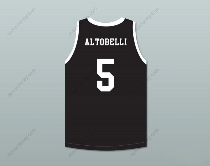PERSONALIZADA Cualquier Nombre Número ALYSSA ALTOBELLI 5 MAMBA BALLERS NEGRA CAMISETA DE BALONCESTO VERSIÓN 4 Costura Superior S-6XL