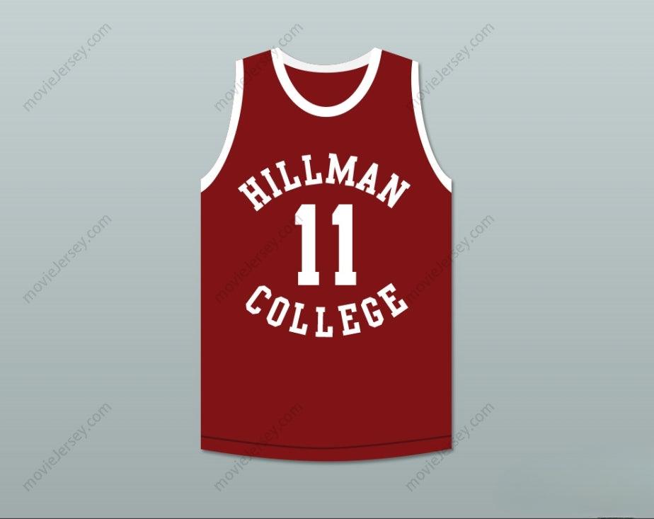 PERSONALIZA CUALQUIER Nombre Número SINBAD ENTRENADOR WALTER OAKES 11 UNIVERSIDAD HILLMAN CAMISETA BALONCESTO GRANATE UN MUNDO DIFERENTE Cosido Superior S-6XL
