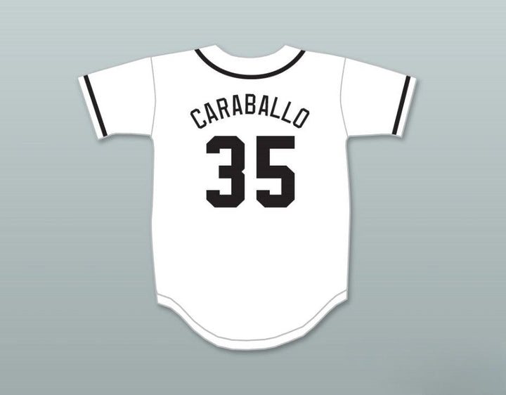 Camiseta de béisbol SALAMANDERS RICK CARABALLO 35 con cualquier nombre y número personalizada. DIAMOND DERBY ROCK N' JOCK 1ª EDICIÓN. Costuras reforzadas S-6XL