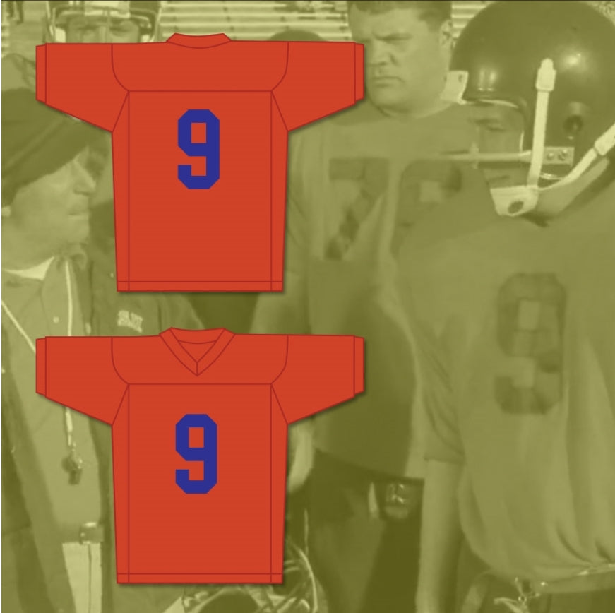Custom Bobby Boucher 9 Orange The Waterboy Football Jersey
