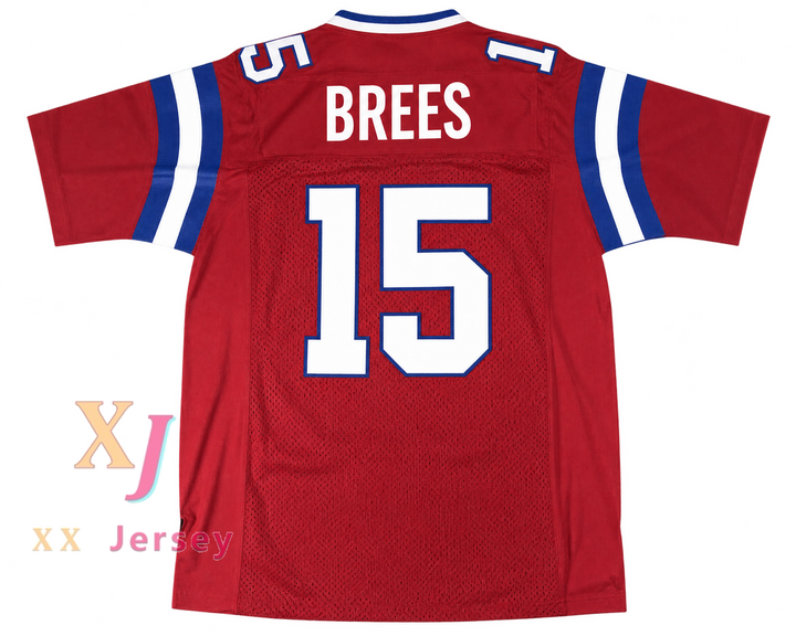 Custom Drew Brees 15 Westlake High School Chaparrals Football Jersey