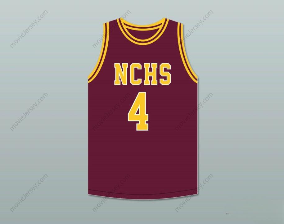 PERSONALIZAR cualquier nombre número JOE DUMARS 4 CAMISETA DE BALONCESTO CENTRAL HIGH SCHOOL CHIEFS MAROON 2 cosida S-6XL