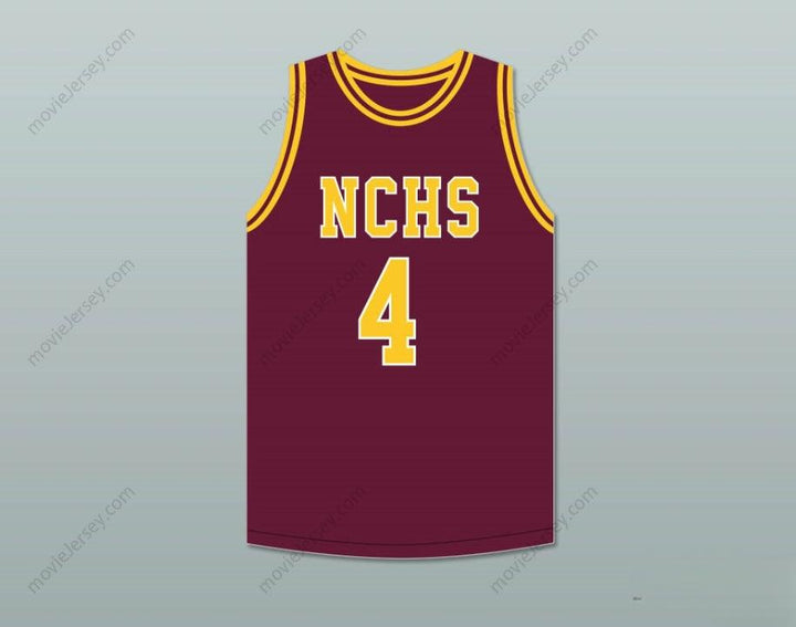 PERSONALIZAR cualquier nombre número JOE DUMARS 4 CAMISETA DE BALONCESTO CENTRAL HIGH SCHOOL CHIEFS MAROON 2 cosida S-6XL