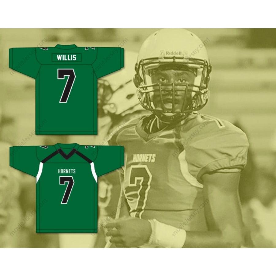 PERSONALIZAR Cualquier Nombre Número MALIK WILLIS 7 ROSWELL HIGH SCHOOL HORNETS Camiseta Fútbol Top Cosido S-6XL