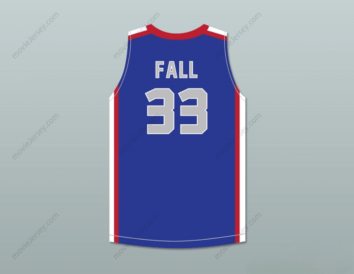 PERSONALIZAR CUALQUIER Nombre Número Envío gratis Personalizar Cualquier Nombre Número TACKO FALL 33 CADA 1 ENSEÑA 1 ELITE AAU CAMISETA DE BALONCESTO AZUL 2 Doble costura S-6XL Doble costura S-6XL