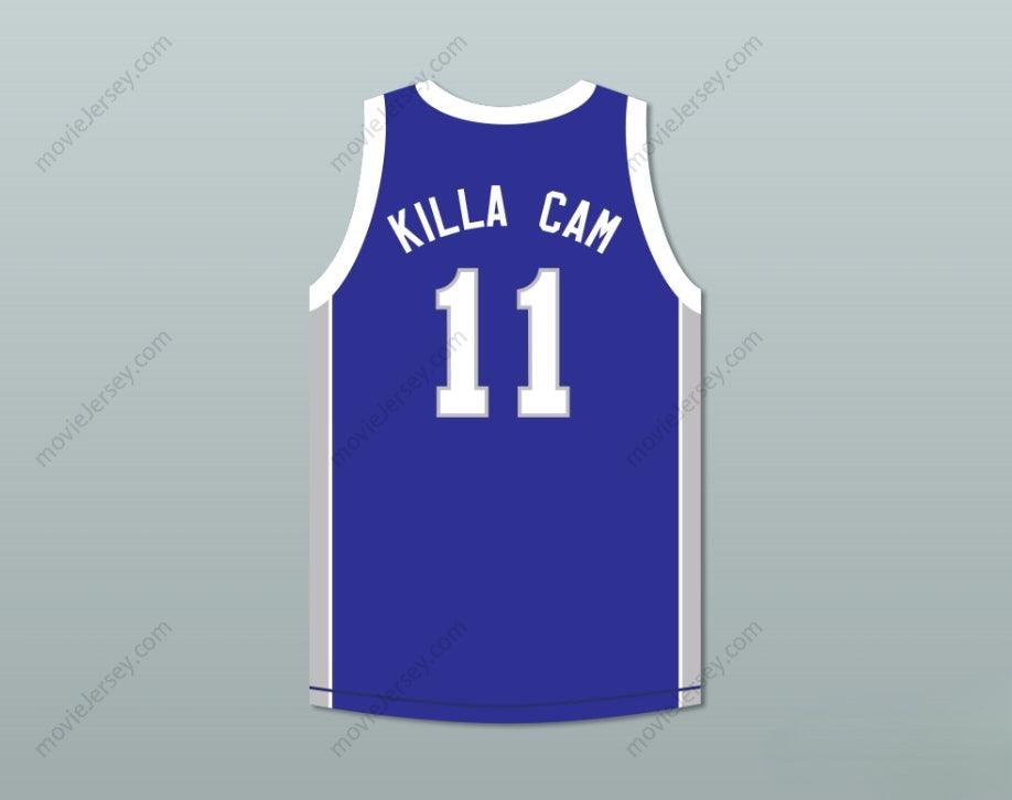 PERSONALIZA CUALQUIER Nombre Número RAPERO CAMERON 'KILLA CAM' GILES 11 CENTRO CARNEROS AZUL CAMISETA BALONCESTO Cosida S-6XL