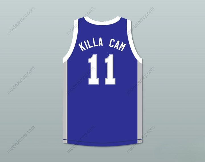 PERSONALIZA CUALQUIER Nombre Número RAPERO CAMERON 'KILLA CAM' GILES 11 CENTRO CARNEROS AZUL CAMISETA BALONCESTO Cosida S-6XL