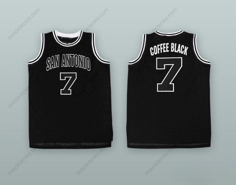CUSTOM ANY Name Number COFFEE BLACK 7 BASKETBALL JERSEY Top Stitched S-6XL