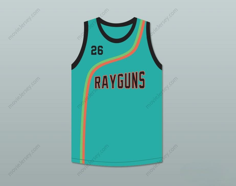 Personaliza CUALQUIER Nombre Número Camiseta de baloncesto TEAL de BOOTSY 'BOOTZILLA' COLLINS 26 ROSWELL RAYGUNS con costuras S-6XL