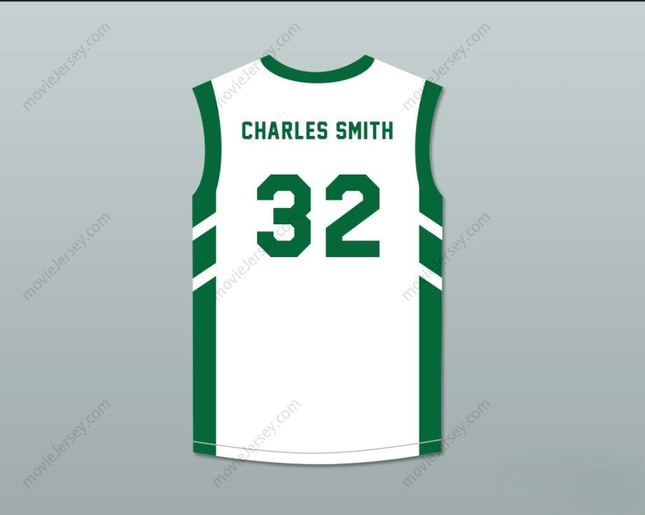 PERSONALIZA Cualquier Nombre Número CAMISETA DE BALONCESTO BLANCA CHARLES SMITH 32 BIG BANG DE DENNIS RODMAN EN PYONGYANG Cosido de la Mejor Calidad S-6XL