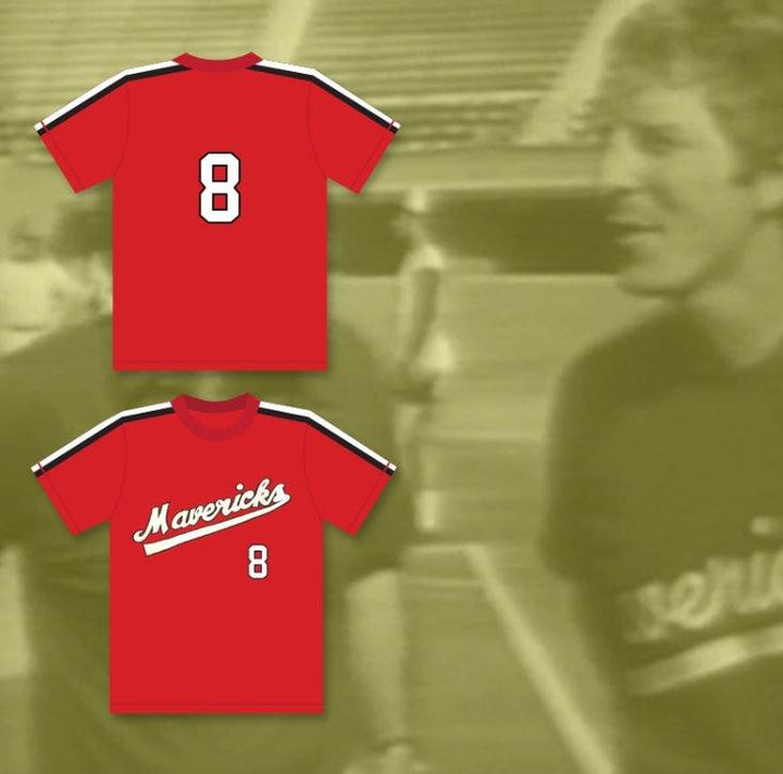 Camiseta de béisbol personalizada con nombre y número FRANK PETERS 8 LOS BASTARDOS GOLPEADOS DEL BÉISBOL Costuras superiores S-6XL