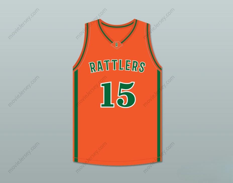 PERSONALIZADA CUALQUIER Nombre Número DEMARCUS COUSINS 15 LEFLORE HIGH SCHOOL RATTLERS NARANJA CAMISETA DE BALONCESTO DRAKE- IN MY FEELINGS Cosida S-6XL