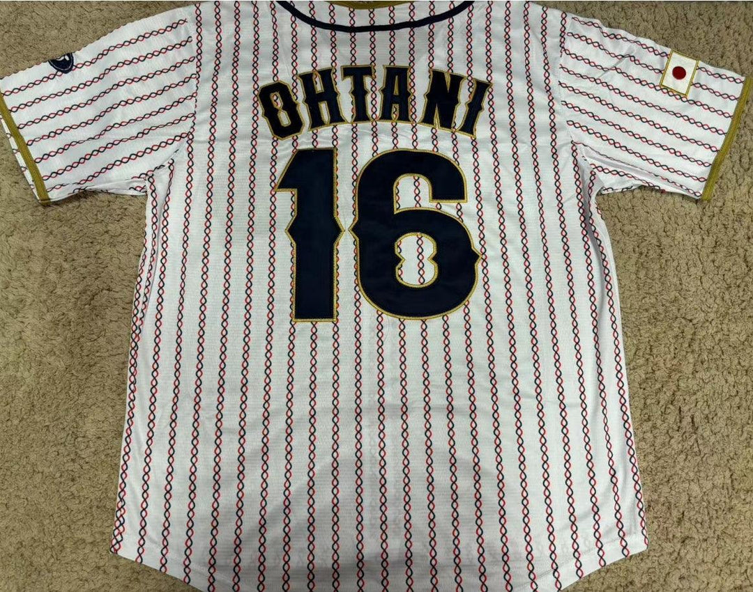 Nueva Camiseta de Béisbol Shohei Ohtani #16 Japón Clásico de Béisbol 2023 Con Costuras Superiores