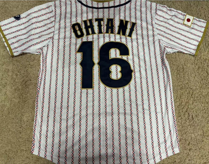 Nueva Camiseta de Béisbol Shohei Ohtani #16 Japón Clásico de Béisbol 2023 Con Costuras Superiores
