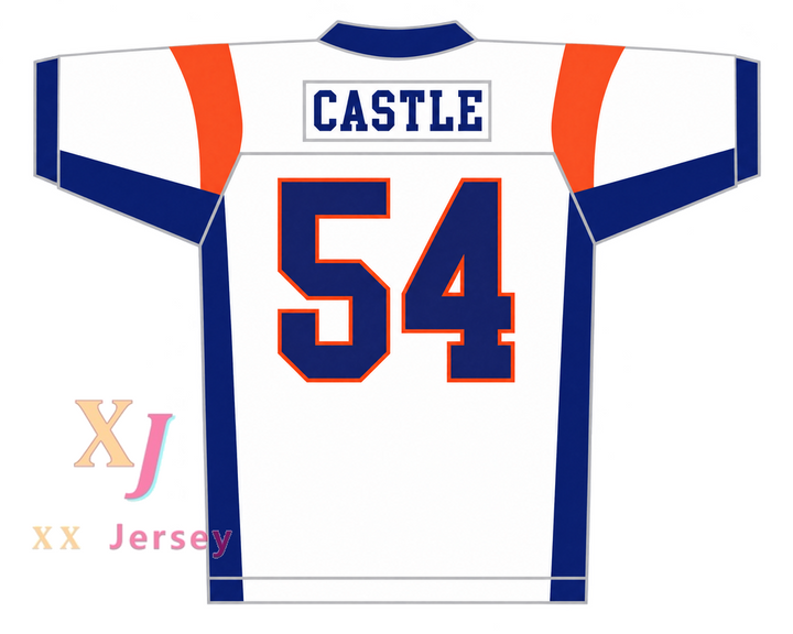 PERSONALIZA Cualquier Nombre Número THAD CASTLE 54 BLUE MOUNTAIN STATE GOATS Camiseta de Fútbol Cosida Tallas S-6XL