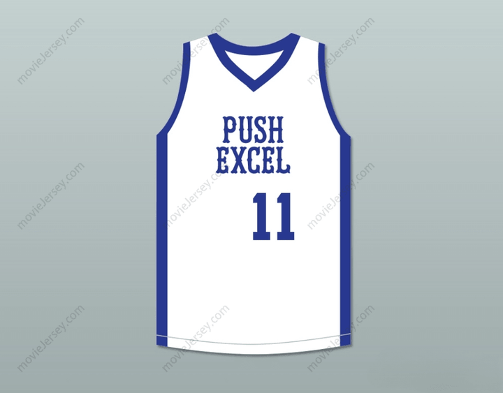 CUSTOM ANY Name Number ISIAH THOMAS 11 PUSH EXCEL PRO BASKETBALL CLASSIC WHITE BASKETBALL JERSEY 1985 CHARITY EVENT Top Stitched S-6XL